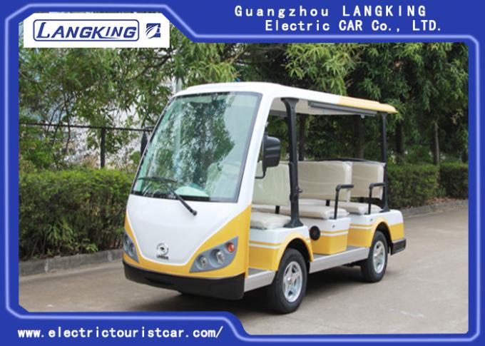 백색 /Yellow 8 Seater 골프 카트 전기 관광 버스 중국 소형 관광 버스 0