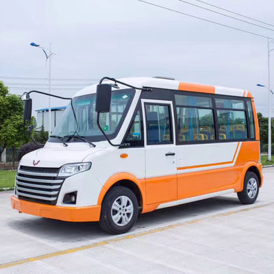 중국 주황색 백색 전기 시설 손수레, 30km/H 공원을 위한 전기 도시 버스를 모양 짓 협력 업체