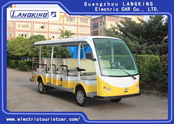 중국 녹색/백색 녹슬지 않는 몸 전기 관광 버스 투어 1 년 보장 협력 업체