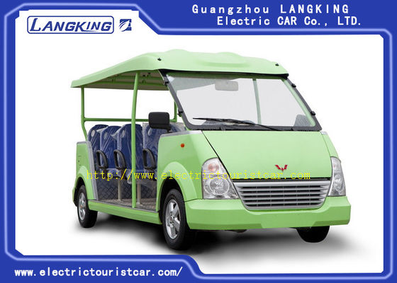 중국 전기 셔틀 차 리조트 차량 고성능이 널찍한 11의 좌석에 의하여 녹색이 됩니다 협력 업체