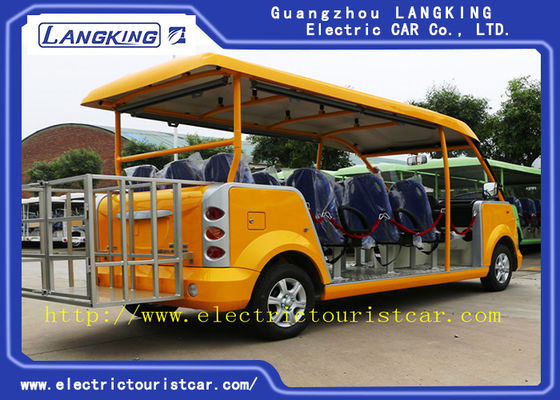 중국 운동장 전기 여행자 차 가솔린 지붕 바람막이 유리를 가진 작은 근거리 왕복 버스 협력 업체