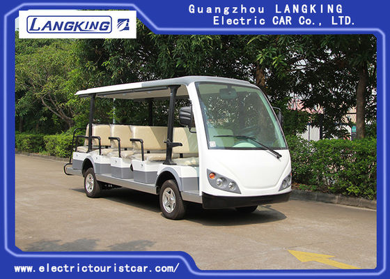 중국 작은 전기 셔틀 차, 14명의 사람들 전기 관광 버스 Max.Speed 28 km/h 협력 업체