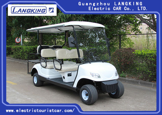 중국 백색 색깔 48V 3KW DC 모터 운영하는 6발의 좌석 쉬운을 가진 전기 골프 카트 협력 업체
