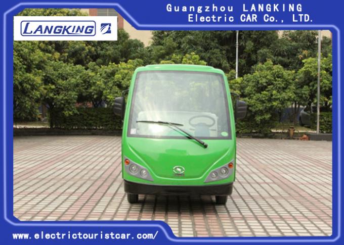8 Seater 녹색 전기 여행자 차 소형 관광 버스 18% 상승 능력 0