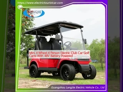 미니 4 휠 4 인 전기 클럽 자동차 골프 카트 48V 배터리 전원
