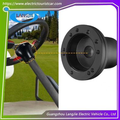 좋은 가격 공장 판매 골프 카트 부품 EZGO TXT 검은 원형 스티어링 휠 허브 기본 액세서리 온라인으로