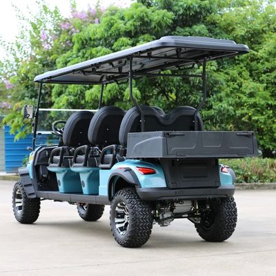 좋은 가격 6 Seats Electric Golf Cart With 10-Inch Multimedia Screen Q235 High-Strength Chassis And 510kg Max Loading 온라인으로