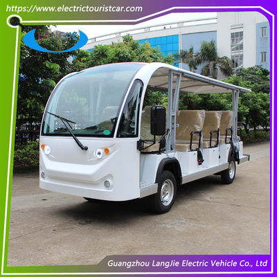 4륜 전기 자동차 14석 전기 관광 버스 72V 7.5KW AC 모터 최대 속도 30 Km/H