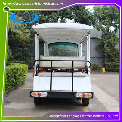 14석 저속 전기 차량 AC 72V 7.5KW 4륜 전기 골프 카트 리조트 자동차