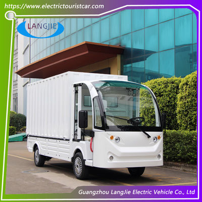 2자리 화물 카트 72V 7.5KW AC 모터 전기 수하물 카트 공장 공장을 위한 화물 상자