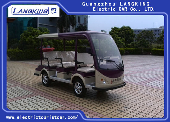 48V 배터리 전원을 사용하는 8 Seater 전차, 안락한 거리 법적인 전기 손수레