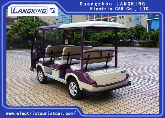 48V 배터리 전원을 사용하는 8 Seater 전차, 안락한 거리 법적인 전기 손수레