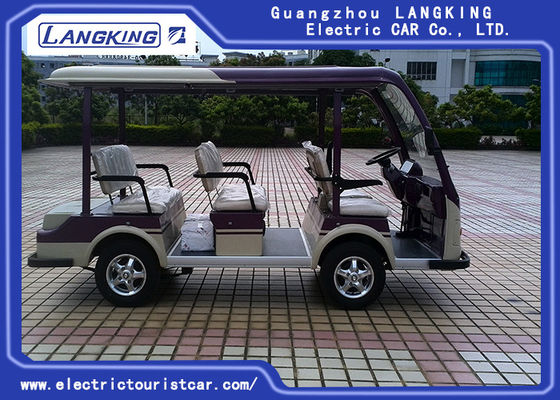 48V 배터리 전원을 사용하는 8 Seater 전차, 안락한 거리 법적인 전기 손수레