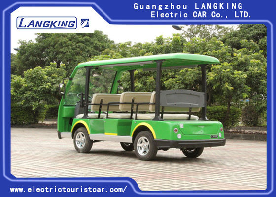 8 Seater 녹색 전기 여행자 차 소형 관광 버스 18% 상승 능력