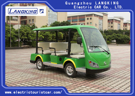 8 Seater 녹색 전기 여행자 차 소형 관광 버스 18% 상승 능력