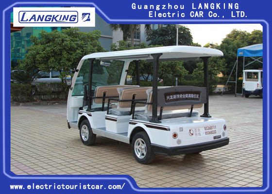 4KW 모터 48V 8 Seater 호텔/대학 /park를 사용하는 모형 Y083A 전기 근거리 왕복 버스 18% 상승 능력