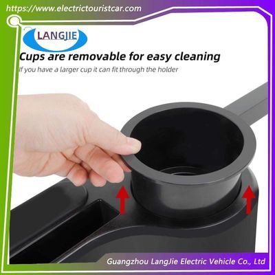 비 드릴 골프 카트 뒷좌석 팔걸이 컵 홀더 및 전화 보관함 포함