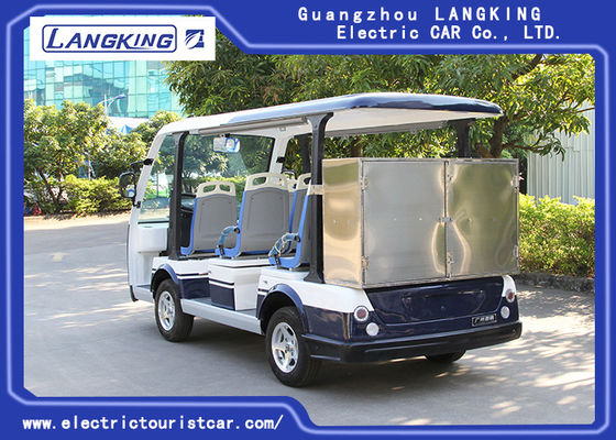 Seater 8개의 전차, 호텔을 위한 작은 상자를 가진 48V 5KW 건전지 관광 버스 Y083A