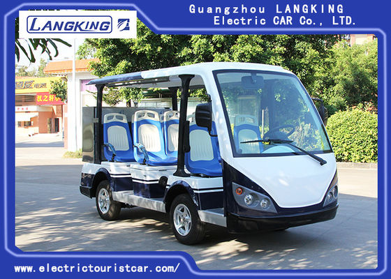Seater 8개의 전차, 호텔을 위한 작은 상자를 가진 48V 5KW 건전지 관광 버스 Y083A