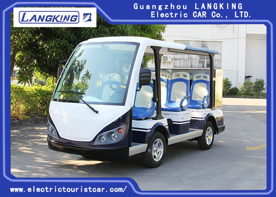 Seater 8개의 전차, 호텔을 위한 작은 상자를 가진 48V 5KW 건전지 관광 버스 Y083A