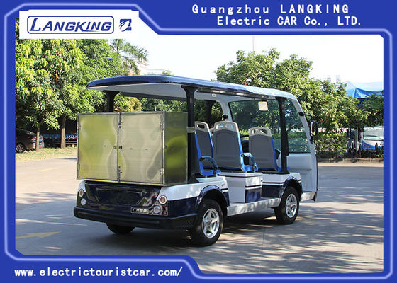 Seater 8개의 전차, 호텔을 위한 작은 상자를 가진 48V 5KW 건전지 관광 버스 Y083A