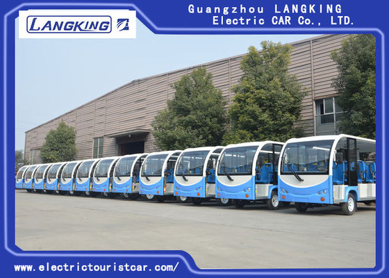 공원 Y140A-M를 위한 문을 가진 14의 Seater 전기 관광 차 72V/5.5 KW