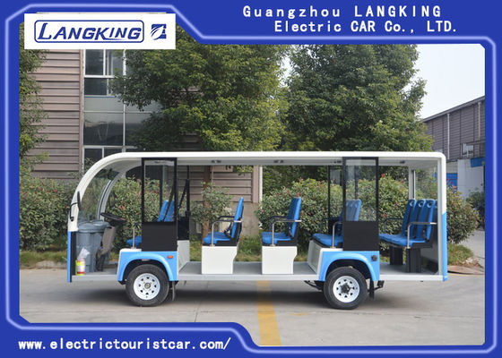공원 Y140A-M를 위한 문을 가진 14의 Seater 전기 관광 차 72V/5.5 KW