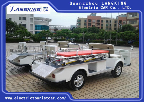 공항 전기 구급차 차, 지붕 없는 4 Seater 전차 하나 침대