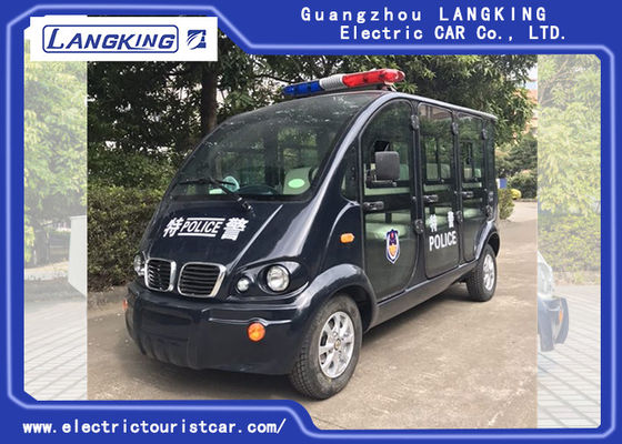 검정 6 Seater 전기 순찰차 18% 상승 능력 부하 모델 X065