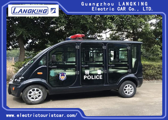 검정 6 Seater 전기 순찰차 18% 상승 능력 부하 모델 X065