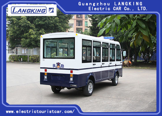 백색 11 Seater 효과적인 충격으로 갖춰진 전기 셔틀 차는 흡수하고/문