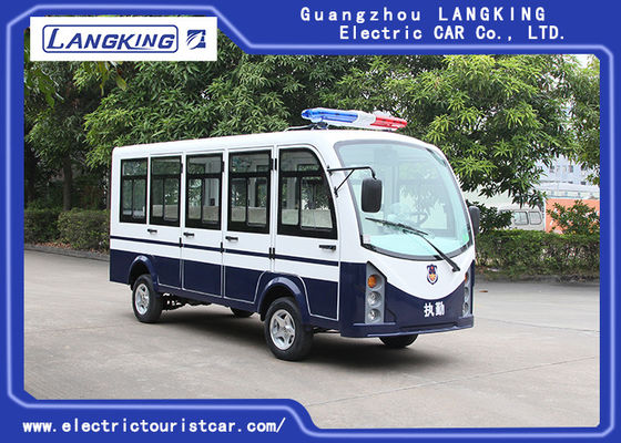 백색 11 Seater 효과적인 충격으로 갖춰진 전기 셔틀 차는 흡수하고/문