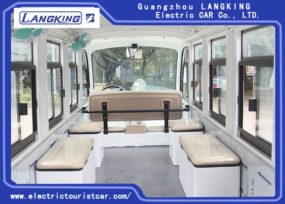 주문을 받아서 만들어진 색깔 전기 골프 카트 구급차 8는 + 1개의 침대 72V /7.5KW AC 모터에 자리를 줍니다