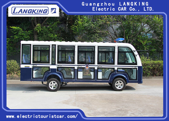 14 Seaters Toplight/건전지를 가진 닫히는 소형 전기 관광 차 72V AC 모터