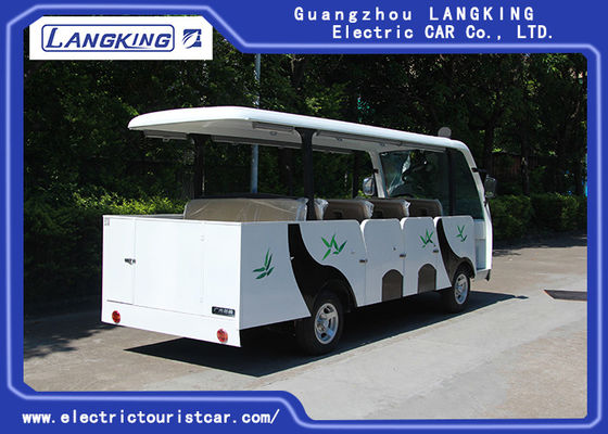 14 Seater 효과적인 충격으로 갖춰진 전기 셔틀 차는 문으로 흡수합니다