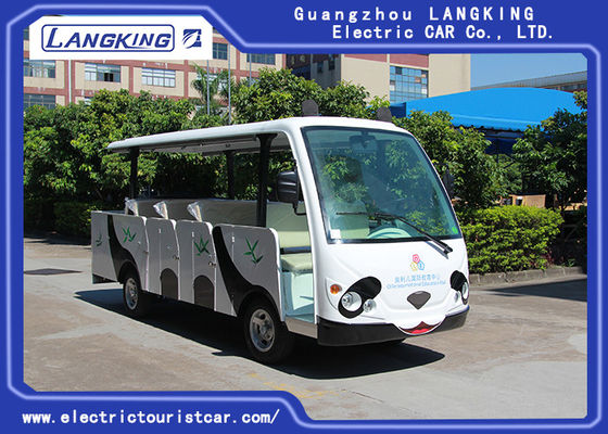 14 Seater 효과적인 충격으로 갖춰진 전기 셔틀 차는 문으로 흡수합니다