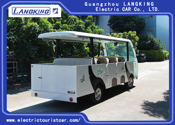 14 Seater 효과적인 충격으로 갖춰진 전기 셔틀 차는 문으로 흡수합니다