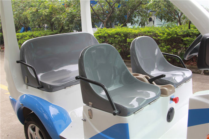 리조트를 위한 Toplight 섬유 유리 4 좌석을 가진 파란/백색 전기 골프 차 1